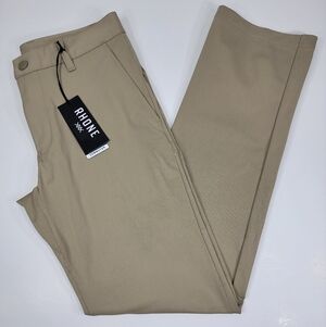 NWT Rhone Commuter Pant Regular Men's 28 x 31 Beige Khaki Chino Stretch NEW $138